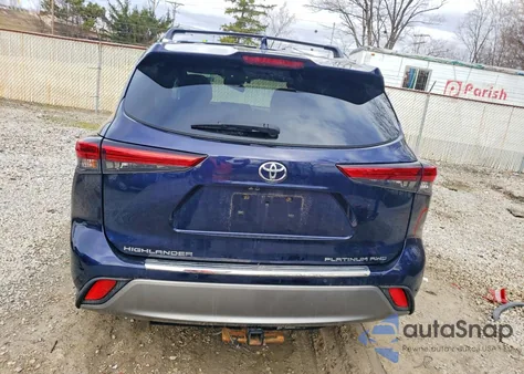2022 Toyota Highlander Platinum из США, поврежденный, VIN 5TDFZRBH9NS178694